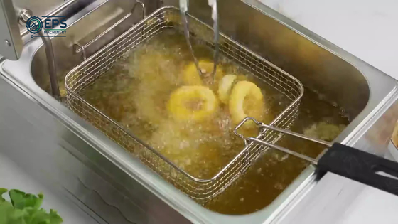 Fritadora elétrica multifuncional de 6L para fritar alimentos na cozinha de hotéis e restaurantes