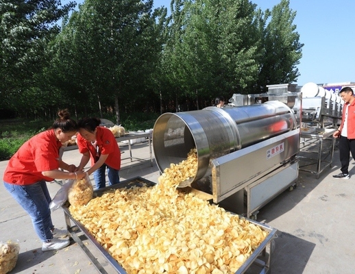 Fabricação em grande escala de frigideiras industriais de batatas para 200 kg de linha de batatas fritas congeladas