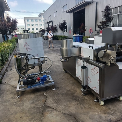 Máquina de fritura automática de gás de aço inoxidável grande para massa carne de frango batata cebola