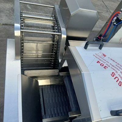 Máquina de fritura automática de gás de aço inoxidável grande para massa carne de frango batata cebola
