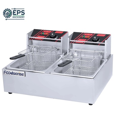 Máquina de produção de alimentos em grande escala 405X241X204mm Grade Industrial Friter para comercial