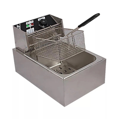 Máquina de fritar de aço inoxidável 2.5L para controle preciso da temperatura