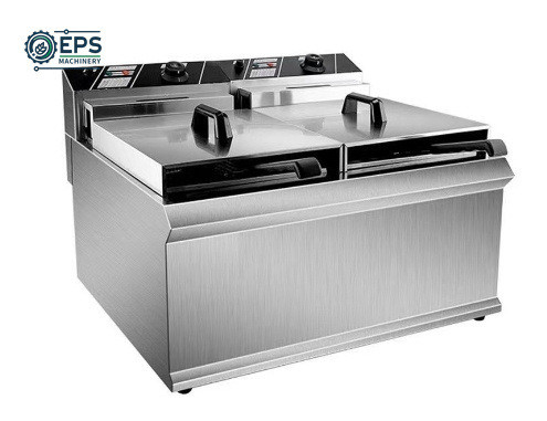 405X241X204mm Botão Mod de controlo Máquina de fritura pesada para operações em larga escala