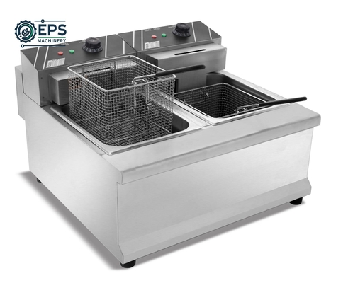 405X241X204mm Botão Mod de controlo Máquina de fritura pesada para operações em larga escala