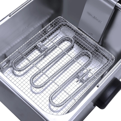 405X241X204mm Botão Mod de controlo Máquina de fritura pesada para operações em larga escala