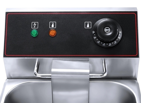 Equipamento de cozinha de cozinha pequena Máquina de fritura compacta com controle de botão comercial