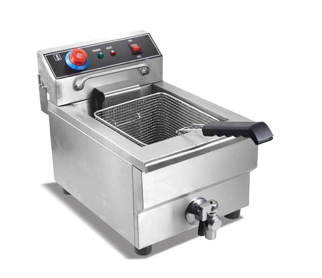 Máquina de fritura de cesto duplo de capacidade elétrica