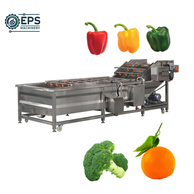 Máquina de lavar frutas e vegetais industriais personalizável para processamento em grande escala