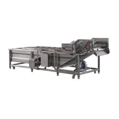 Máquina de limpeza de bolhas totalmente automática para o processamento comercial de frutas e vegetais
