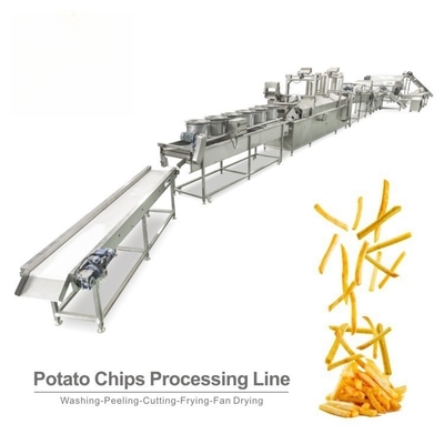 Máquina de produção automática de batatas fritas de alta produtividade