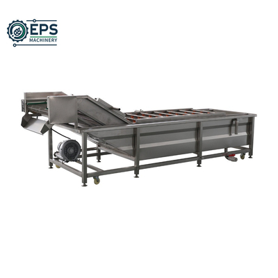 Máquina automática de lavagem de frutas e vegetais de aço inoxidável de alta capacidade para limpeza em massa