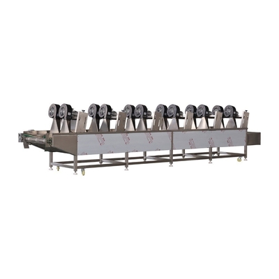 Linha automática de lavagem e secagem de bolhas de ar de alta pressão de frutas e vegetais