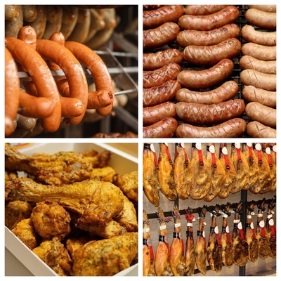 Forno de fumo de carne com grau automático automático e botão de controle Mod