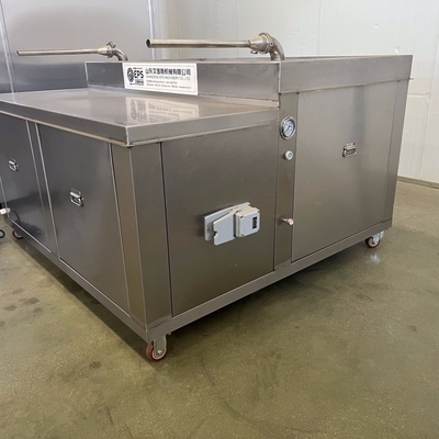 Máquina de enchimento industrial de salsichas pesadas com alta capacidade e modo de comando de botões