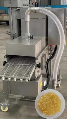Máquina de bateria e de batida de peixes, camarões e bolas para processamento térmico