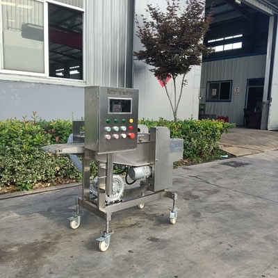 Processamento térmico de frango de pipocas, cortada e nuggets, máquina de bateria, personalizada