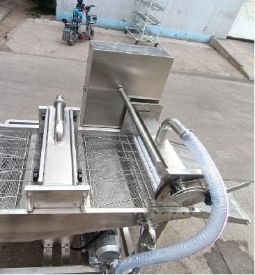 Processamento térmico Maquina de batida de pipoca de frango Tipo de tambor automático Grau automático