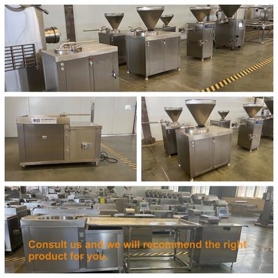 Equipamento de fabricação de salsichas de alta capacidade com classificação automática e modo de controle de botões