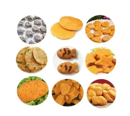 380V linha de produção de frango / peixe Nugget para processamento térmico de profissional