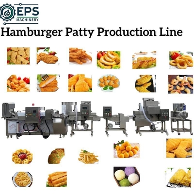 Linha de processamento de mini hambúrgueres personalizada e moedor de carne para eficiência ideal