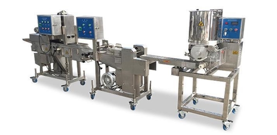 Máquina automática de aplanamento de peito de frango
