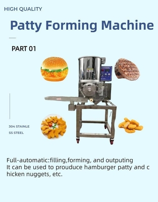 Processamento térmico Máquina automática de formação de hambúrgueres para processamento de nuggets de frango
