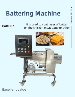 Processamento térmico Máquina automática de formação de hambúrgueres para processamento de nuggets de frango