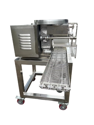 Máquina de revestimento automático de chocolate com processamento térmico para revestimento de marshmallows crocantes