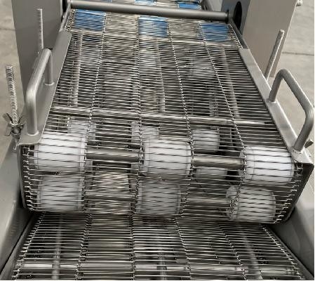 Máquina de revestimento de chocolate de bloco de processamento térmico para iogurte de morango liofilizado