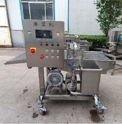 Máquina de revestimento de chocolate de pão torrado crocante de 380V com chuva de um só e dois lados