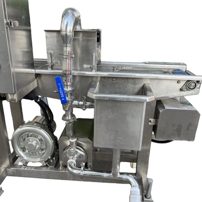 Máquina de revestimento de chocolate de pão torrado crocante de 380V com chuva de um só e dois lados