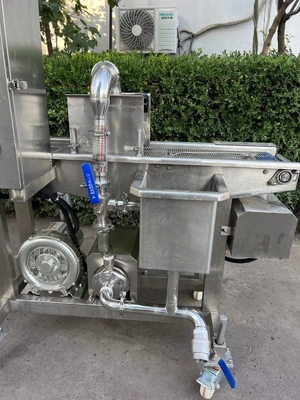 Máquina de revestimento de chocolate de pão torrado crocante de 380V com chuva de um só e dois lados