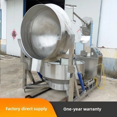 Caldeira de cozinha de confitura de frutas industrial de aço inoxidável personalizada com misturador e vapor