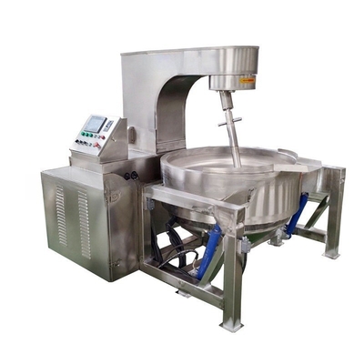 Máquina de caldeiraria de cozinha industrial de pasta de alfafa elétrica com misturador e dispositivo de cronometragem