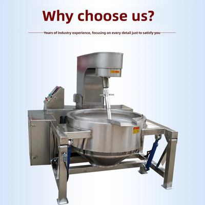 Máquina de mistura para abastecimento industrial Máquina automática de processamento de alimentos Máquina de cozinha a gás Chaleira de cozinha