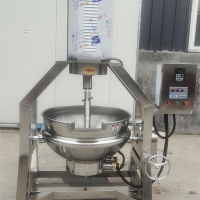 Caldeirão de grande capacidade, misturador automático de vegetais, chaleira de cozinha industrial de carne