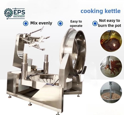 Caldeira de cozinha com chaleira de molho de ketchup com misturador planetário e dispositivo de tempo incluído