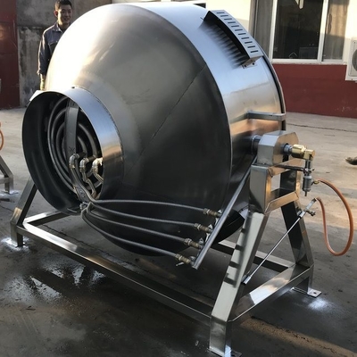 Caldeira de cozimento industrial de carne com grande capacidade e mistura automática
