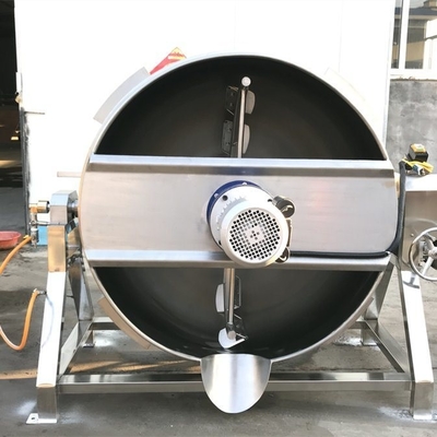 Caldeira de cozimento industrial de carne com grande capacidade e mistura automática