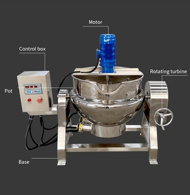 Fonte de alimentação Máquina de mistura de pasta de curry chinês com dispositivo de tempo