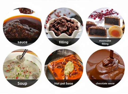 Fonte de alimentação Máquina de mistura de pasta de curry chinês com dispositivo de tempo