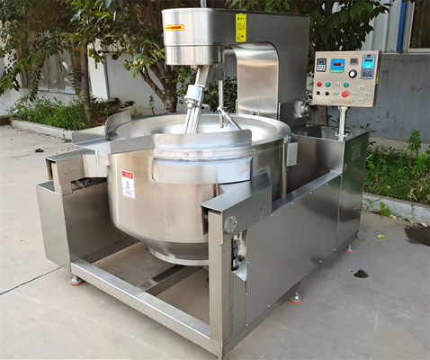 Máquina de mistura de cozinha de mirtilo de 380 V com agitador de óleo térmico e cozinha automática de mistura
