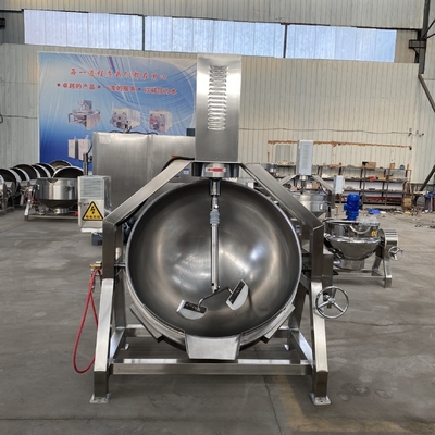 Máquina de mistura de cozinha de mirtilo de 380 V com agitador de óleo térmico e cozinha automática de mistura