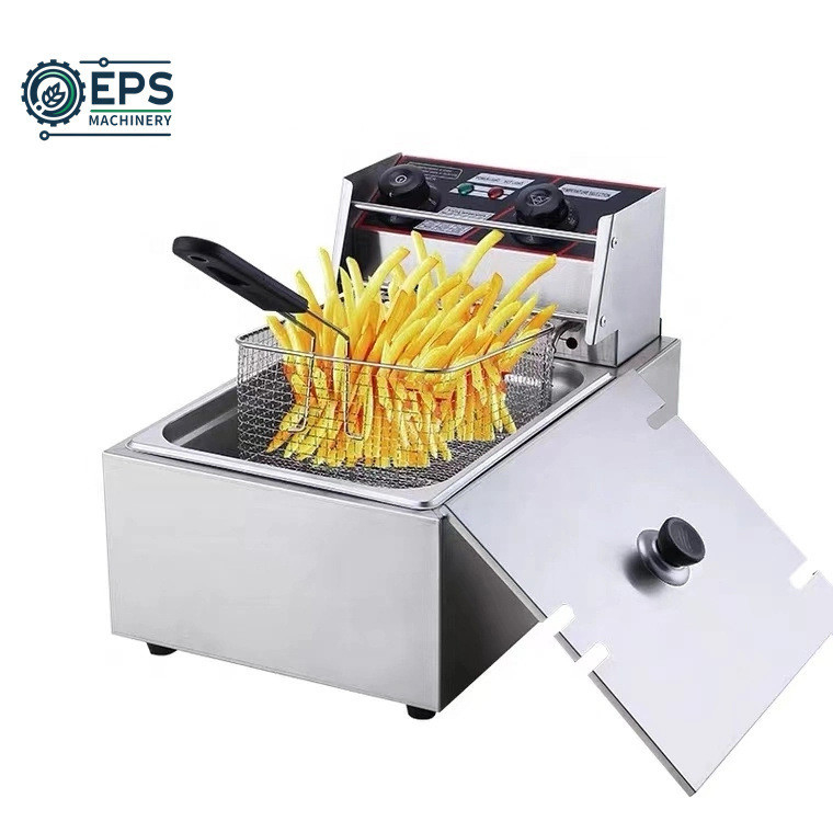 Máquina de fritura industrial de grande capacidade para produção em larga escala 2L 2.5L 3L 5L 6L
