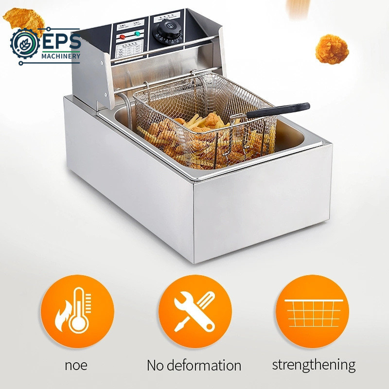 Equipamento comercial de fritura contínua para restaurantes e cafés 2L 2,5L 3L 5L 6L