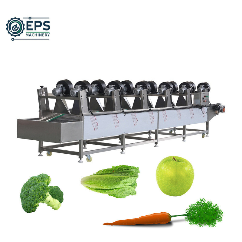 Sistema de lavagem de frutas e produtos hortícolas de capacidade 1500 kg/h para limpeza de frutas e produtos hortícolas