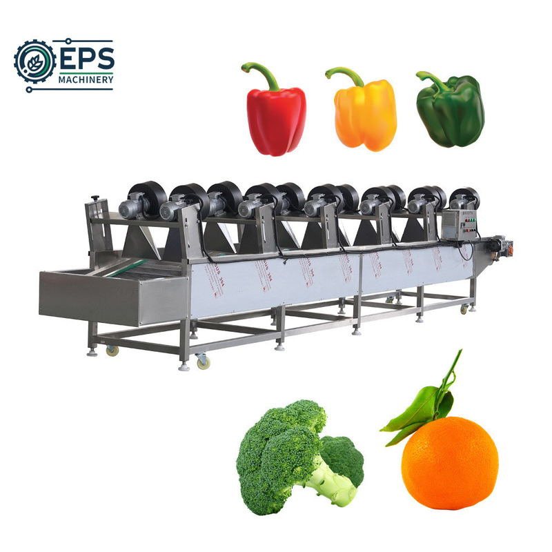 Equipamento de lavagem de saladas de frutas e vegetais com capacidade de 1500 kg/h, tensão 110V-380V
